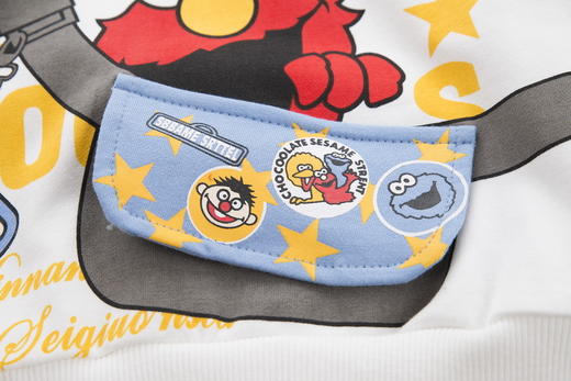 【2023春秋新款！圆领休闲卫衣套装】芝麻街童装男童套装，儿童休闲拼接假两件，圆领休闲卫衣两件套-QQ 商品图3