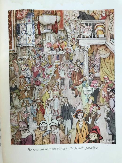 约20世纪早期 克里斯托弗·莫利《蓝调从何而起》 鬼才拉克姆4幅彩色16幅黑白插图 漆布精装16开 商品图5