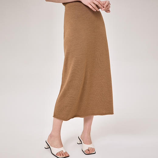 Johnstons of Elgin女士精纺美利奴羊毛针织半身裙 商品图4