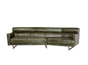 Bevel 转角沙发 | 皮布面料可选，详询客服