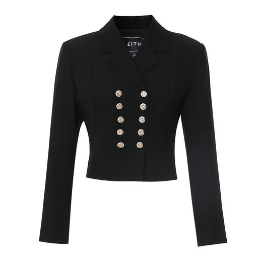 EITIE爱特爱秋季新款翻领洋气显瘦短款外套7103809 商品图5