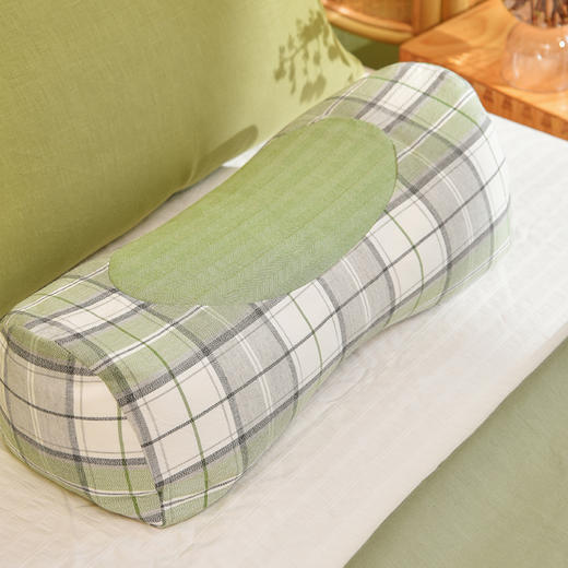 苏格兰格子系列护颈枕荞麦壳枕头学生儿童睡眠护颈枕 商品图2