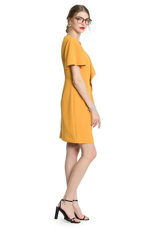 OCTAVIA 黄色荷叶边连衣裙 3419 商品图2