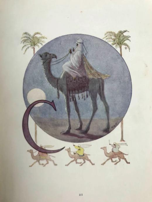 约20世纪早期 动物字母诗 玛格丽特·塔兰特28幅彩色插图 布脊精装32开 商品图7