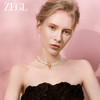 ZEGL设计师十字架系列巴洛克人造珍珠叠戴项链女法式复古锁骨颈链 商品缩略图3