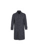 callisto蓝色棉羊毛混纺翻领大衣 FRFEC130C 商品缩略图0