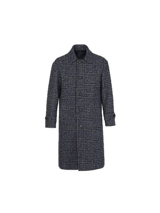 callisto蓝色棉羊毛混纺翻领大衣 FRFEC130C 商品图0