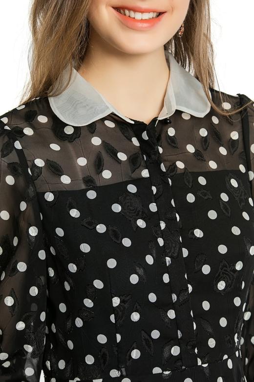 OCTAVIA 半透明波点飘逸连衣裙 3911 商品图3