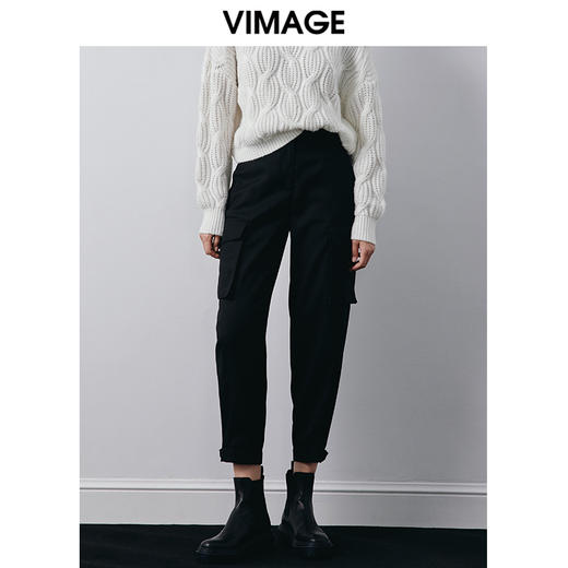 VIMAGE纬漫纪秋季新款休闲工装裤V2005613 商品图2