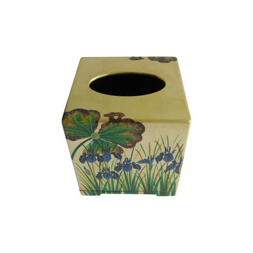 【梵谷漆器】漆器彩绘纸巾盒（长方形/ 方形 金） 商品图2