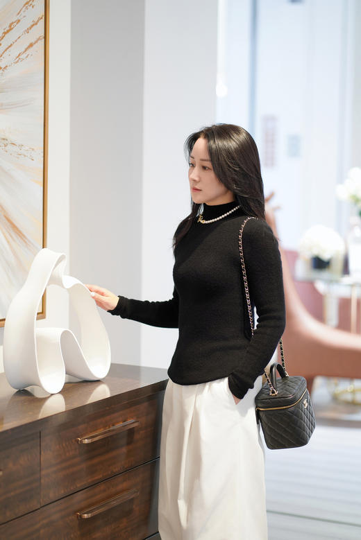 M2臣禾【彩虹毛衫】半高领针织衫【100%绵羊毛】  H233090258【金猪甄选】 商品图8