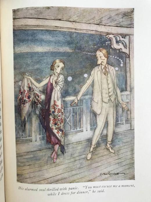 约20世纪早期 克里斯托弗·莫利《蓝调从何而起》 鬼才拉克姆4幅彩色16幅黑白插图 漆布精装16开 商品图6