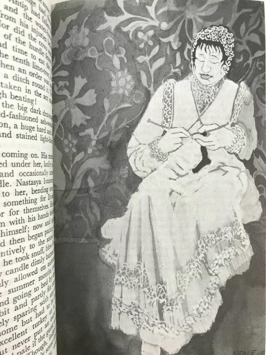 冈察洛夫《奥勃洛莫夫》 12幅插图 苍鹭出版社（HeronBooks）复古仿皮精装插图本 商品图6