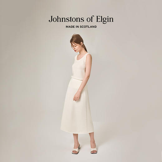 Johnstons of Elgin女士精纺美利奴羊毛针织半身裙 商品图5