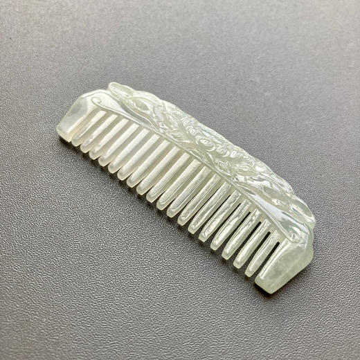 糯冰种翡翠梳子 商品图3