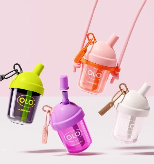 holoholo奶茶杯高颜值儿童杯子成人吸管杯女新款可爱便携夏季水杯 商品图3