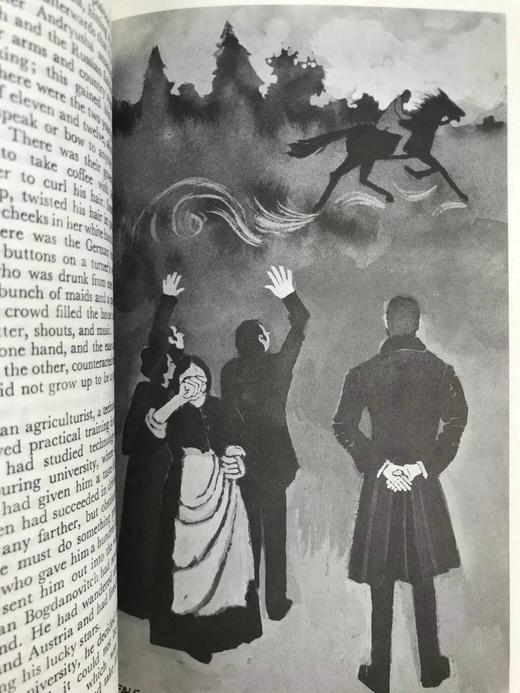 冈察洛夫《奥勃洛莫夫》 12幅插图 苍鹭出版社（HeronBooks）复古仿皮精装插图本 商品图5