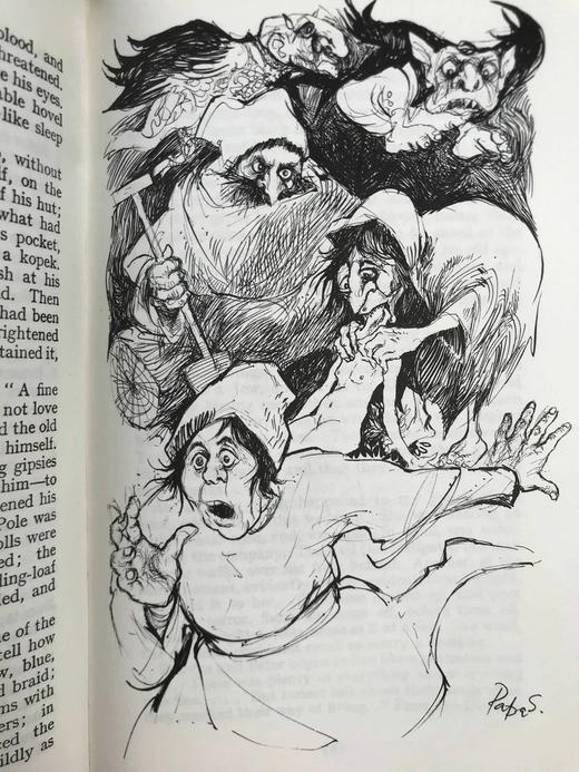 果戈理《塔拉斯·布尔巴》 8幅插图 苍鹭出版社（HeronBooks）复古仿皮精装本 商品图5