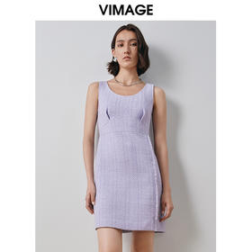 VIMAGE纬漫纪秋季新款小香风连衣裙V2007617