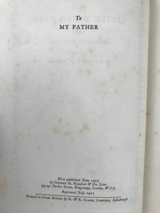 1925年 弗洛伦斯·霍松《小白门》 玛格丽特·塔兰特4幅彩色插图 精装32开 商品图4