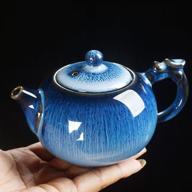 「数款可选！窑变天目釉茶壶」家用陶瓷功夫茶具 龙旦壶建盏泡茶壶西施壶餐饮用具