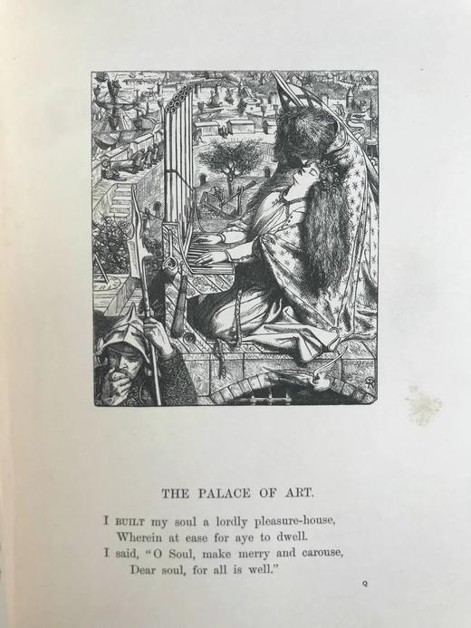 1864年 丁尼生诗集 50余幅插图 漆布精装大32开 商品图11