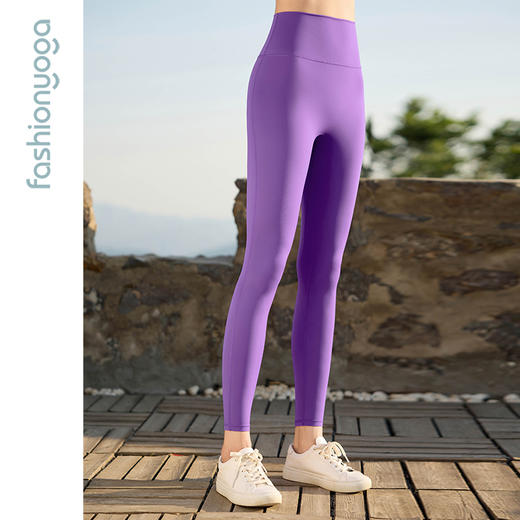 凡圣瑜伽健身裤防尴尬高腰提臀瑜伽裤裸感紧身跑步运动裤FC12952 商品图10