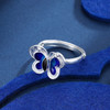 子佩集S990银【蓝蝶】戒指【MXJZ002】花丝蝴蝶2308 商品缩略图5