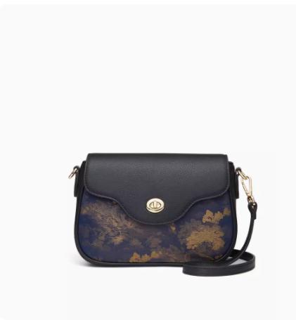 新中式国风桑蚕丝，旗袍包手提斜挎牛皮单肩包TX-P210106 商品图0