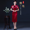 上海旗袍厂LHS-2030婚礼新款喜婆婆婚宴礼服洋气旗袍连衣裙两件套 商品缩略图0
