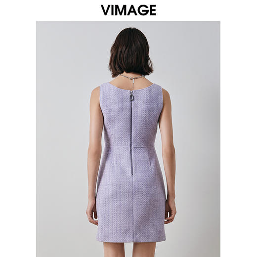 VIMAGE纬漫纪秋季新款小香风连衣裙V2007617 商品图4