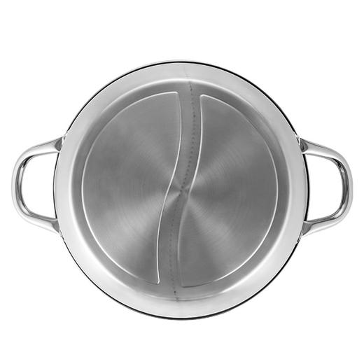 德铂Debo 鸳鸯火锅 DEP-DS255 30cm 不锈钢涮锅 商品图3