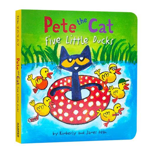 Collins柯林斯 英文原版绘本 Pete the Cat Five Little Ducks 皮特猫童谣纸板书 五只小鸭子 英文版 进口英语原版书籍 商品图1