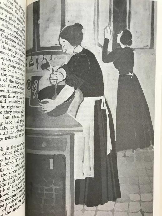 冈察洛夫《奥勃洛莫夫》 12幅插图 苍鹭出版社（HeronBooks）复古仿皮精装插图本 商品图11