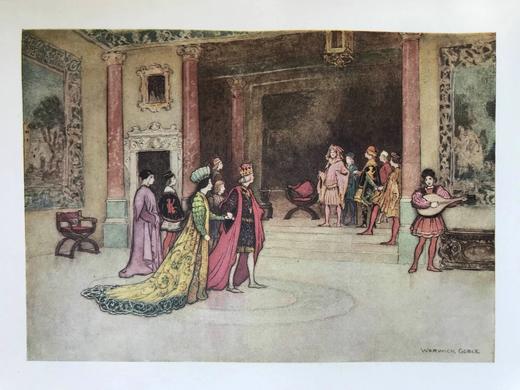 1911年 巴西耳《五日谈故事集》 戈布尔32幅彩色插图 漆布精装16开 商品图9