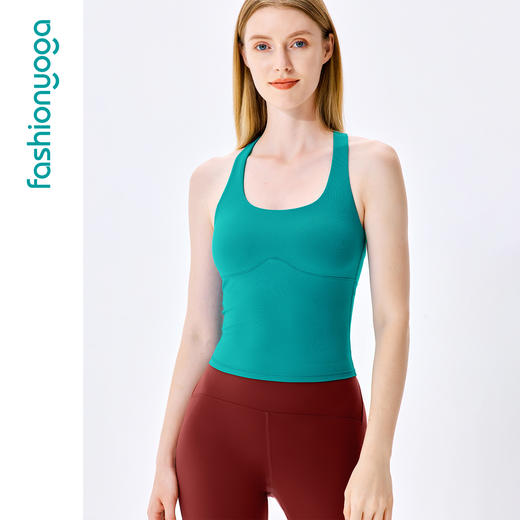 凡圣瑜伽裸感弹力紧身吊带文胸防震健身运动背心 FC11230 商品图5