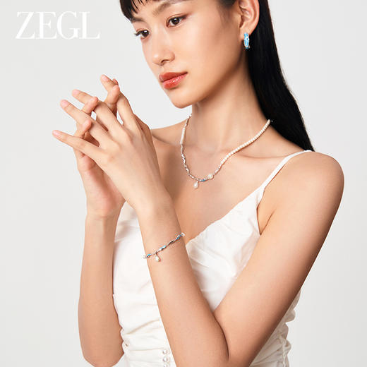 ZEGL设计师海洋印迹系列珍珠手链女生轻奢小众精致2023年新款手饰 商品图2