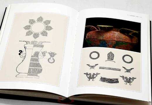 《山右吉金：隰县瓦窑坡东周墓地出土青铜器精粹》，布脊精装，16开，山西省考古研究所等编著，山西人民出版社2021年一版一印，定价380，售价190元。 商品图9