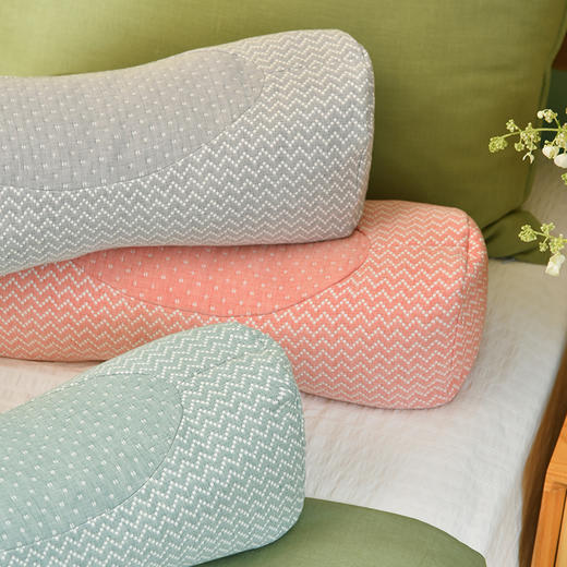波纹系列护颈枕荞麦壳枕头学生儿童睡眠护颈枕 商品图0