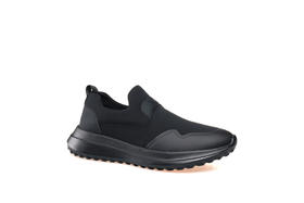 豪麟名鞋奥莱迪嘉男鞋牛皮革/织物休闲鞋DJWTO32MX202黑色  原价1960元