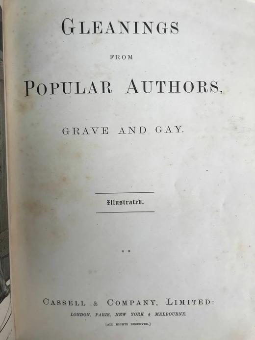 约19世纪后期 流行作家拾遗（卷2） 约百幅插图 漆布精装16开 商品图2