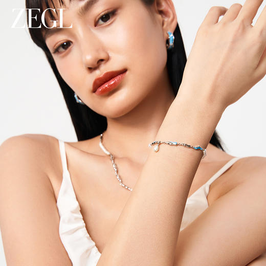 ZEGL设计师海洋印迹系列珍珠手链女生轻奢小众精致2023年新款手饰 商品图3