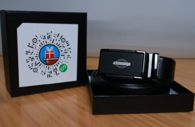 中外运皮带 自动扣腰带 商务束腰带（w）