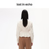 lost in echo原创设计师品牌百搭轻奢高级不对称抽褶松紧衬衫修身 商品缩略图2