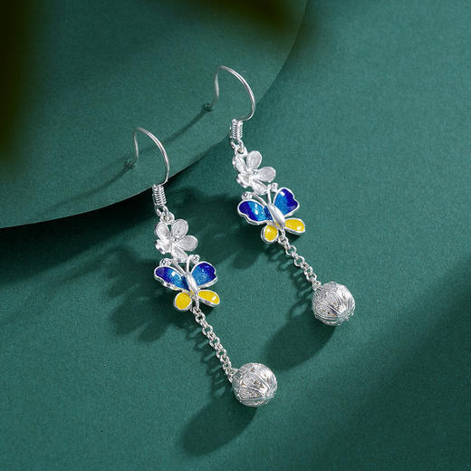 子佩集S990银【绕芳丛】耳环【MXEH008】花丝2308 商品图6