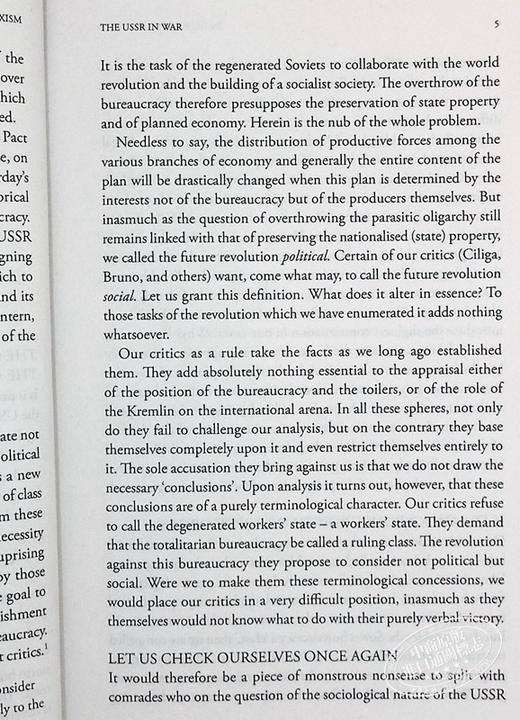 【中商原版】为马克思主义辩护 托洛茨基 In Defence of Marxism 英文原版 Leon Trotsky 社会 哲学 商品图5
