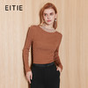 EITIE爱特爱秋季新款通勤简约半高领显瘦修身针织衫女上衣7101810 商品缩略图1