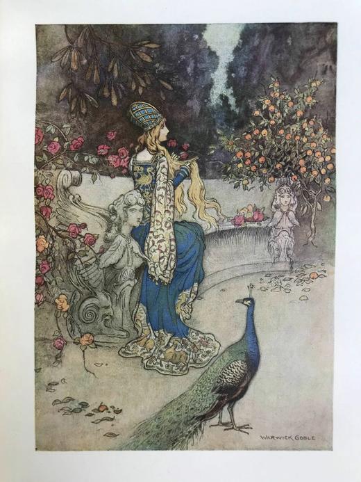 1911年 巴西耳《五日谈故事集》 戈布尔32幅彩色插图 漆布精装16开 商品图7