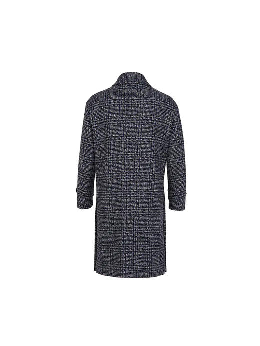 callisto蓝色棉羊毛混纺翻领大衣 FRFEC130C 商品图2