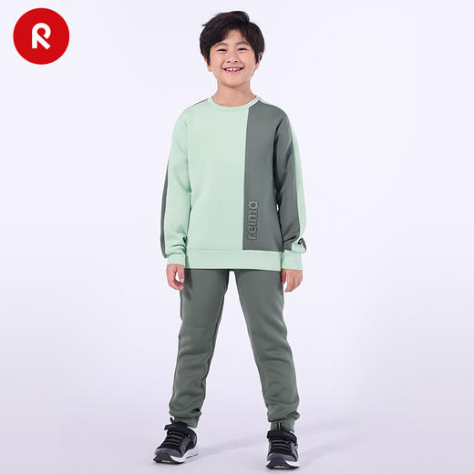 reima儿童大童吸湿速干束脚长裤子秋款太空棉弹力运动裤 商品图1